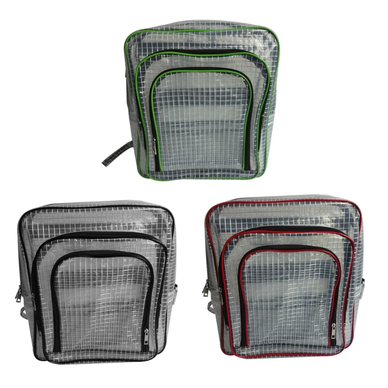 Антистатический прозрачный рюкзак 15,7 дюйма ESD, инженерная Чистая сумка для инструментов из ПВХ с полным покрытием из ПВХ