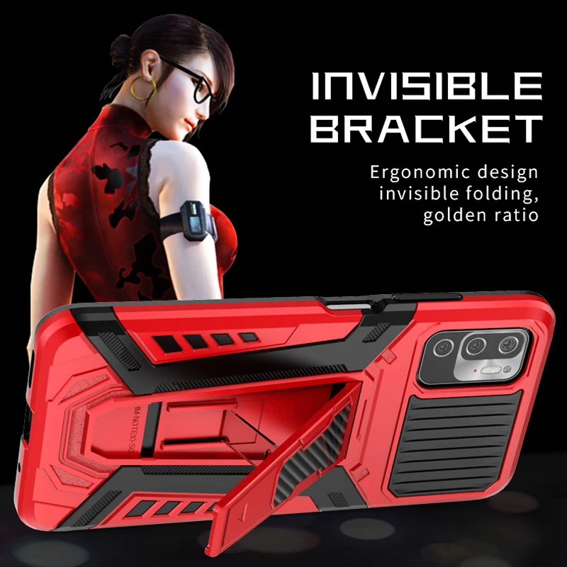 keysion shockproof armor case for xiaomi poco m3 pro 5g x3 nfc f3 gt stand phone cover for redmi note 10 5g 10 pro k40 10s 9s 9t free global shipping
