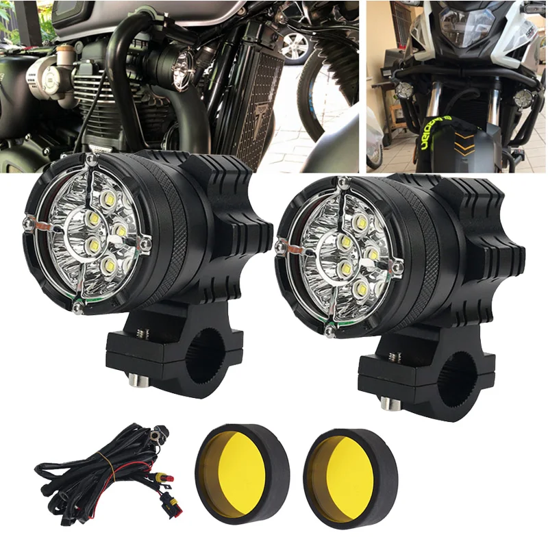 

60W LED Motorcycle Lights Spotlight 6/9 lamp beads Waterproof Fog Bulb Super bright For BMW R1200GS F850GS F750GS 750GS 1250GS