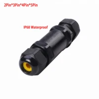2 way ip68 waterproof outdoor connectors 2pin3pin4pin5pin m685 junction box outdoor electrical screw type cable connector