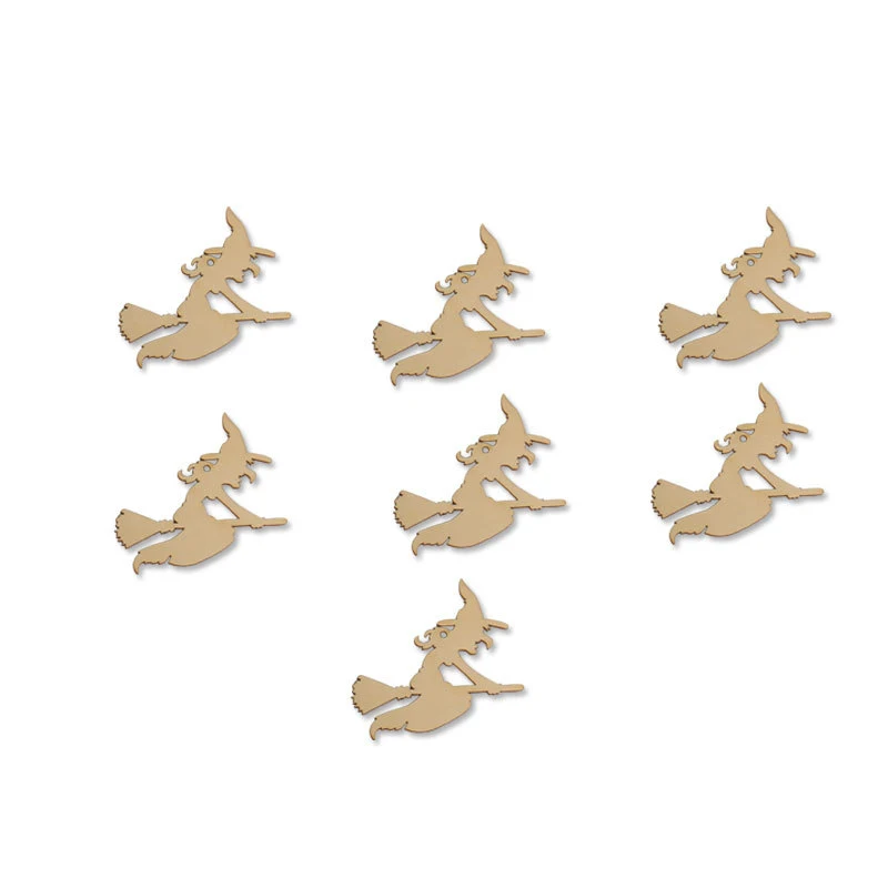 Деревянный милый мини-Кот в форме ведьмы свадебный стол рассеянный Декор модные