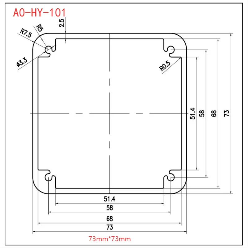 BRZHIFI Factory 6061 экструзионный профиль из алюминиевого сплава квадратная трубка