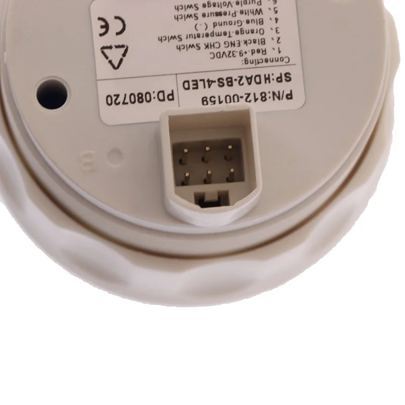 Новый 4 светодиодный Манометр напряжение давление масла температура воды