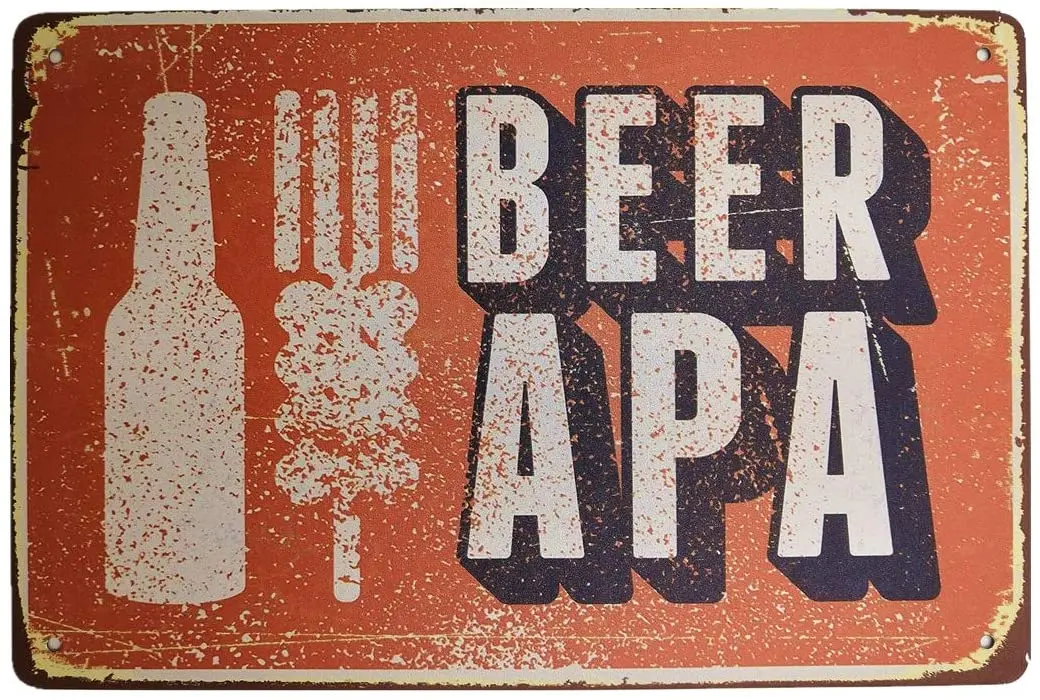 

Metal Vintage Tin Sign Art Decor-Beer for Bar Pub Shop Funny Retro Wall Art Sign Plaque 8x12 Inches Plates Yard Sign Letters