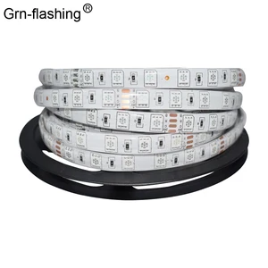 Водонепроницаемая светодиодная лента 5050 DC24V гибсветильник 60 светодиодовм, 5 млот, белый, теплый белый, красный, зеленый, синий, RGB, Светодиодная лента веревочный свет