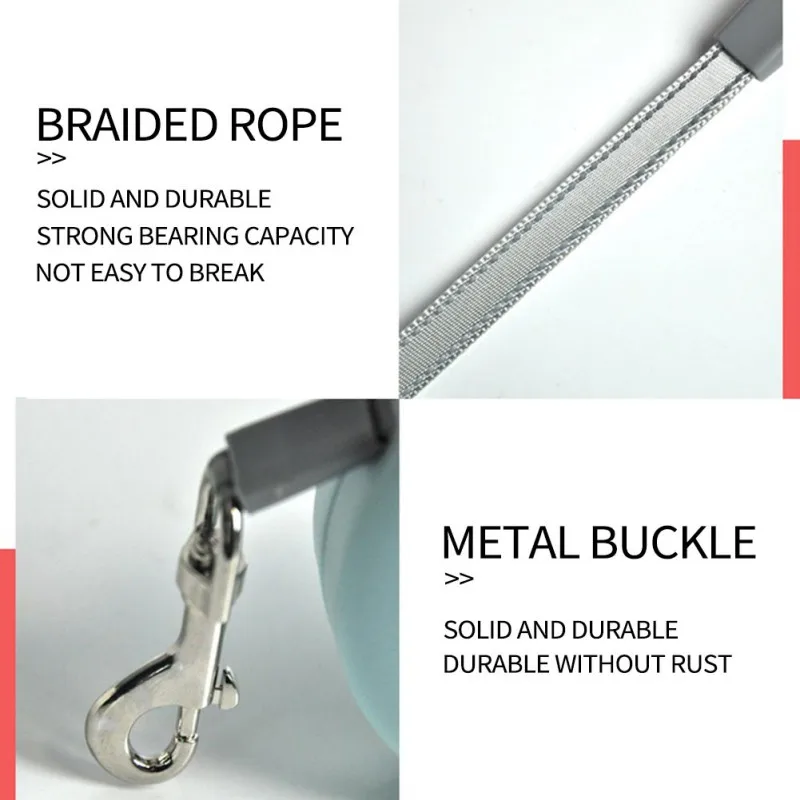 

Automatic Retractable 5m Traction Belt For Pets Retractable Rope For Dog Cat Outdoor Walking Pet Accessories