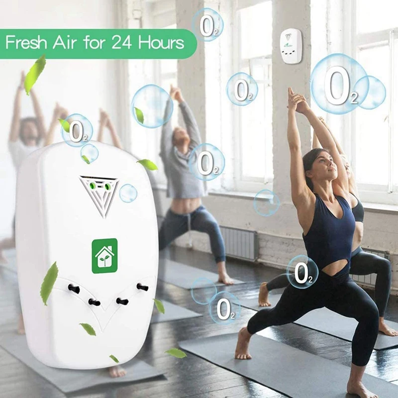 

3Pcs Air Purifier for Home Plug-in Negative Ion Generator Air Purifier No Filter Portable Household with US Plug