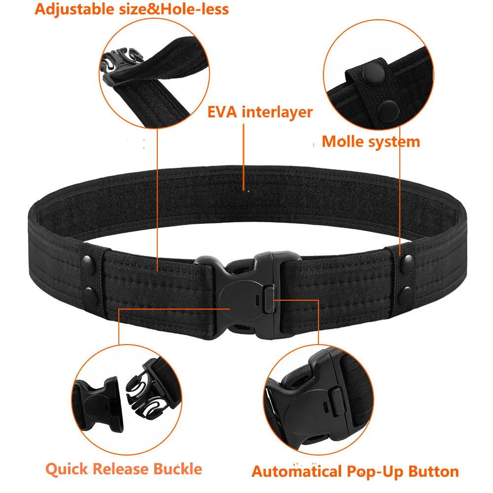 2 дюйма тактический пояс регулируемый Airsoft военный Спорт на открытом воздухе с