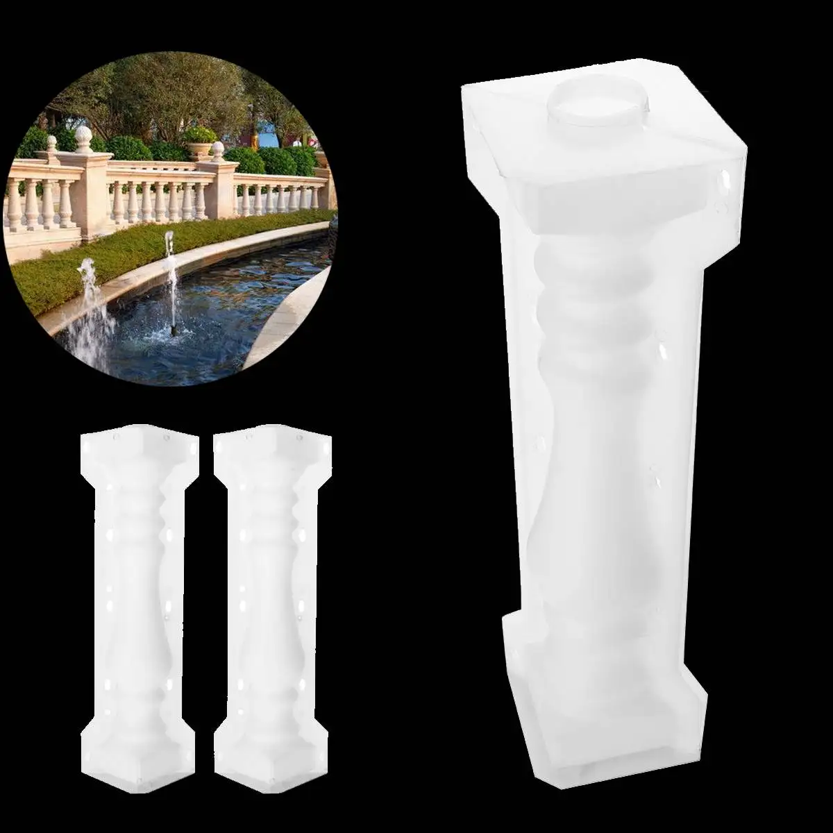 2 шт. 60x14 см формы для керамической плитки римская колонна забор цемент пресс