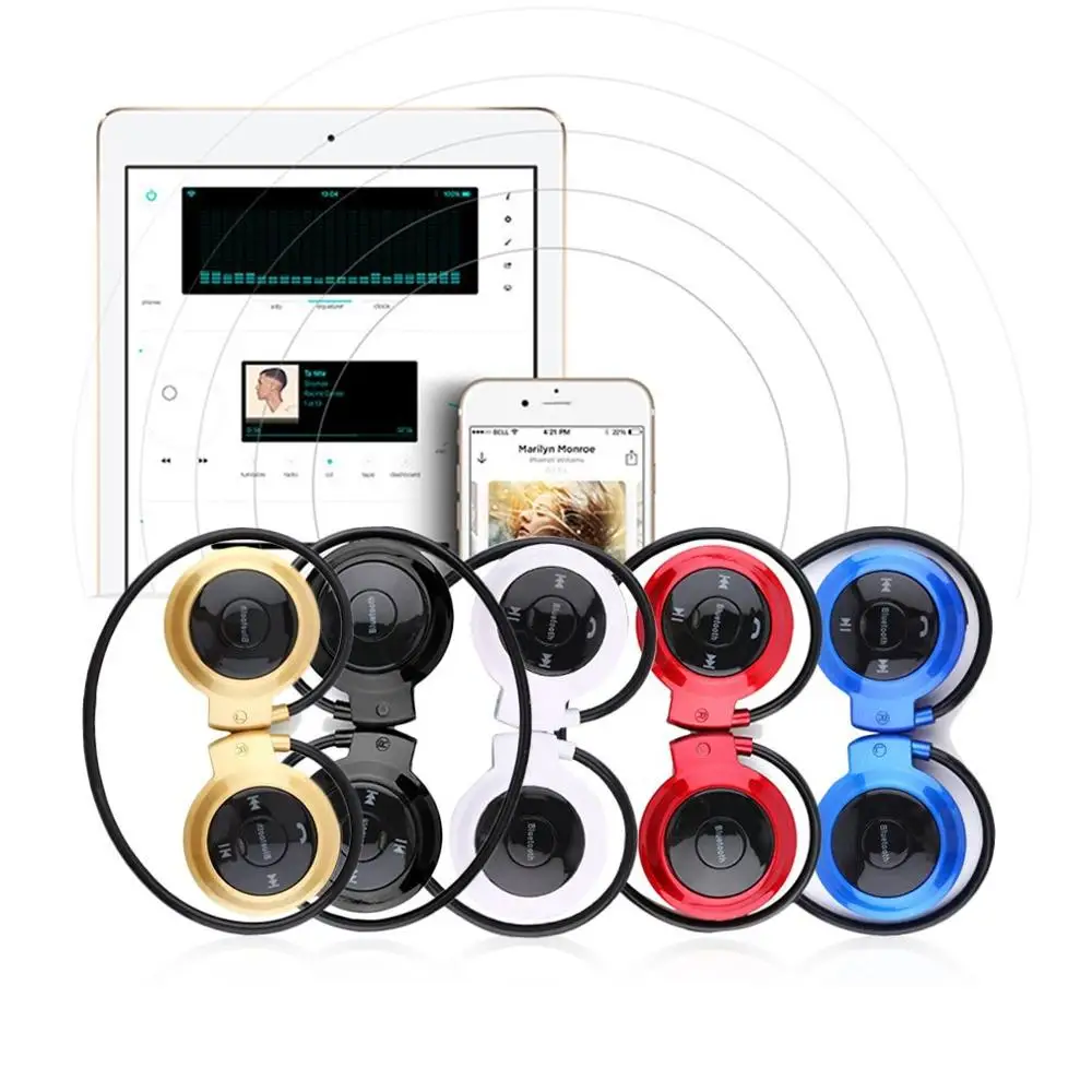 

MINI503 Ear Hook Mini Sports Wireless Bluetooth Headset Hi-Fi Handsfree Stereo Earphone Support TF Card For MP3 Player