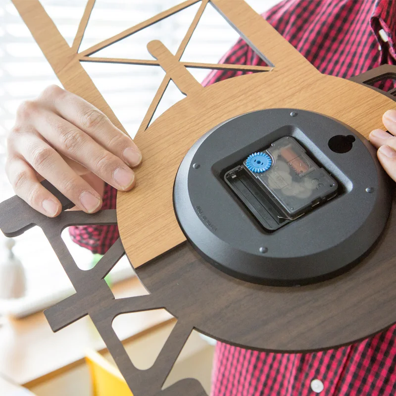 Детские Мультяшные настенные часы большого размера нордические Креативные Часы