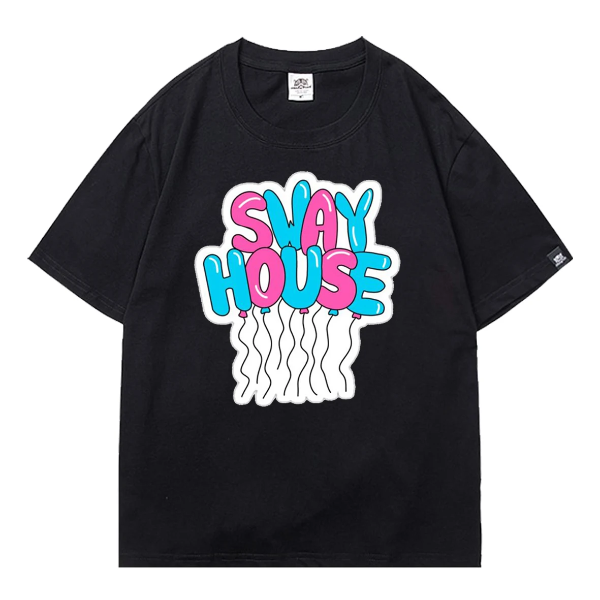 

Sway House Cool Letter Women's T-shirt 2021 Summer Short Sleeve T-shirts Harajuku Streetwear Loose Girl Female Oversized T-shirt