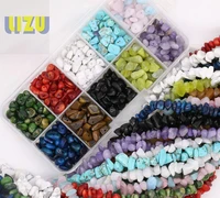 about 5 8mm natural color gravel perforated crystal bead 500pcs multicolor combination diy jewelry necklace bracelet accessori