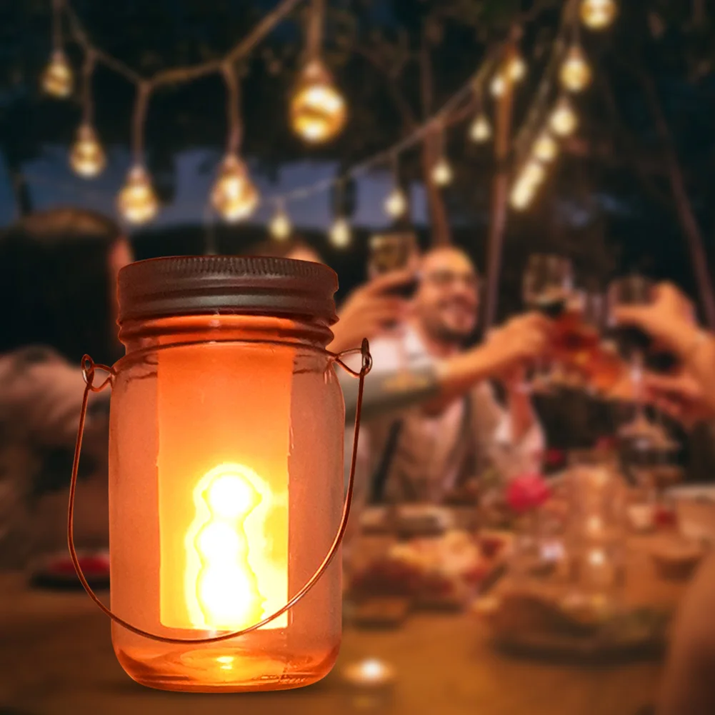 Mason Jar Lid солнечные огни Светодиодный светильник для сада свадебное оформление