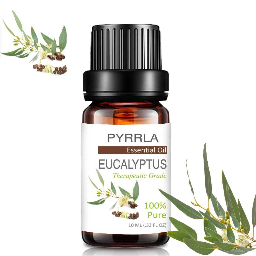 

Pyrrla 10ml Eucalyptus Pure Essential Oils For Aromatherapy Diffusers Repellent Lemongrass Camphor Vanilla Citronella Aroma Oil