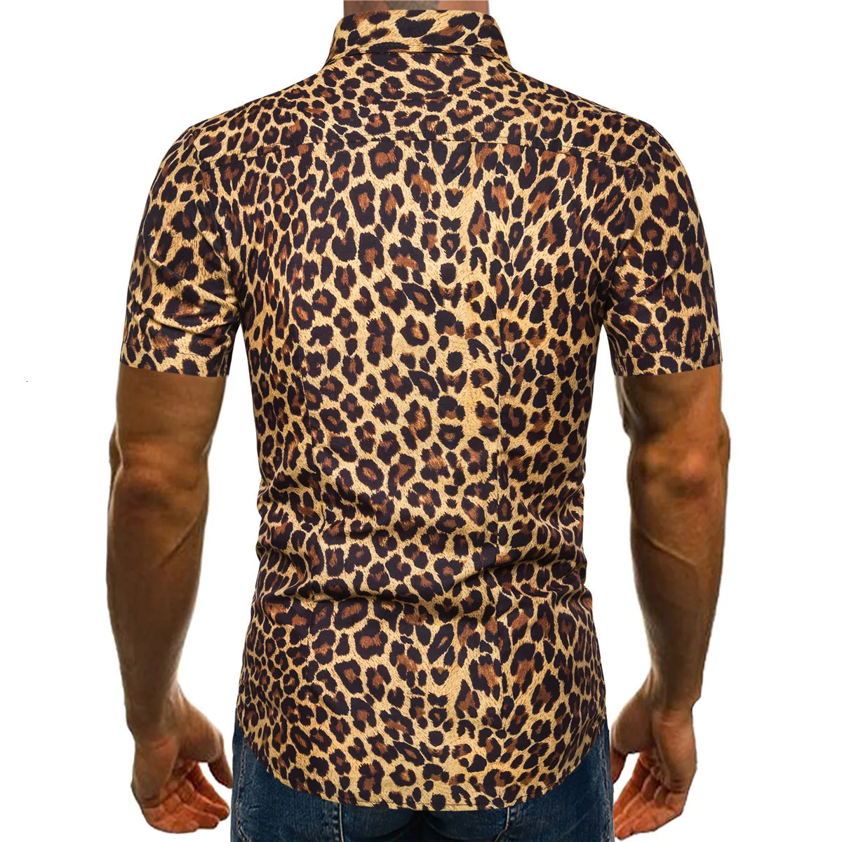 Повседневная Новая мода индивидуальность Леопардовый принт большой размер