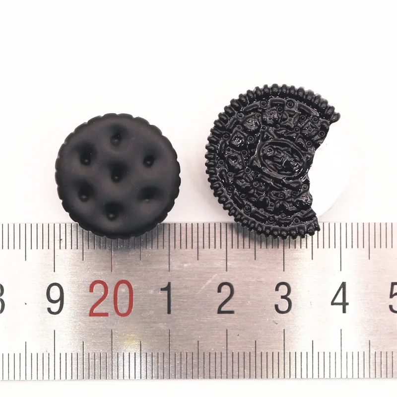 Подвески для обуви из искусственной смолы милые украшения в виде печенья Oreo