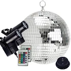 2 шт. пульт дистанционного управления 10 Вт RGB луч Pinspot светильник с отражающим стеклом зеркальный диско-шар Свадебная вечеринка в стиле диско сцсветильник