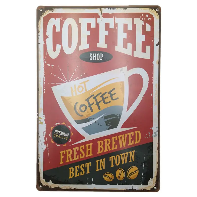 

Vintage Retro Tin Sign door Wall Decor Metal Bar Plaque Pub Poster Home shop