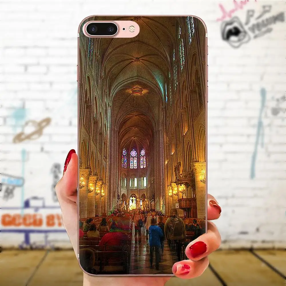 Мягкие ТПУ Капа декоративные наклейки на стену во французском стиле здание Нотр