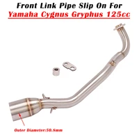 slip on for yamaha cygnus gryphus 125cc motorcycle exhaust escape systems modify muffler front link pipe 51mm connecting tube