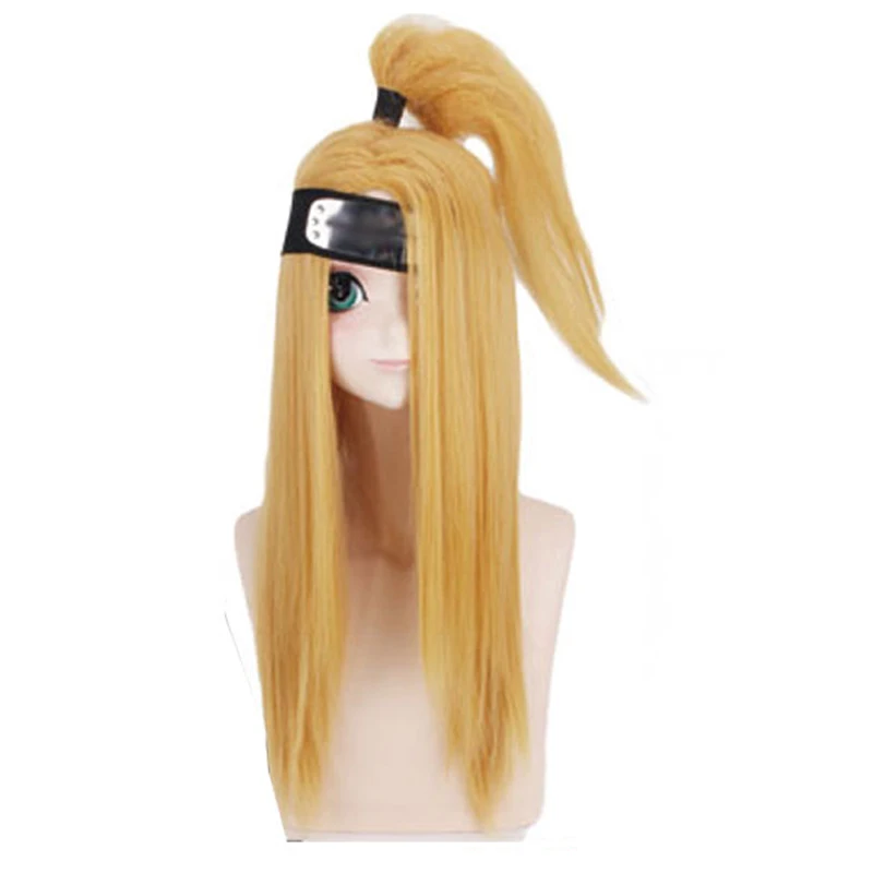 Костюм косплея Deidara в полном комплекте белый глиняный птичий язык тату на парик Хэллоуин для роста 135-185 см. Праздничный подарок.
