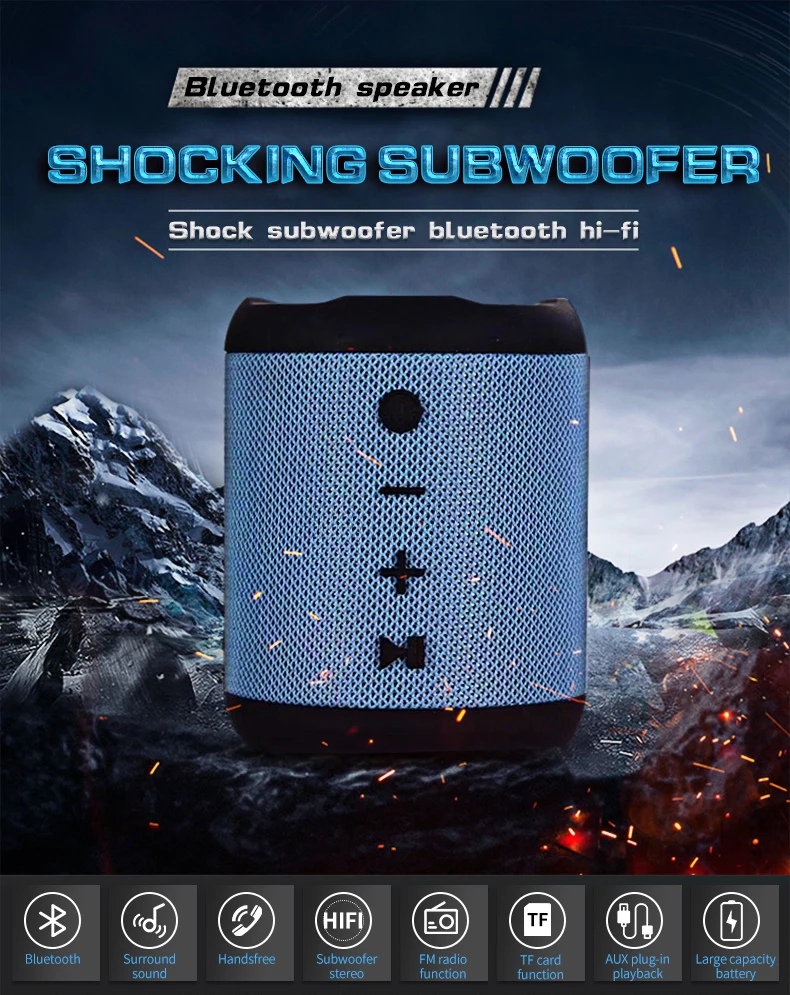 M2 Мини Bluetooth низкий динамик портативный открытый динамик стерео Беспроводная колонка поддержка TF FM USB AUX