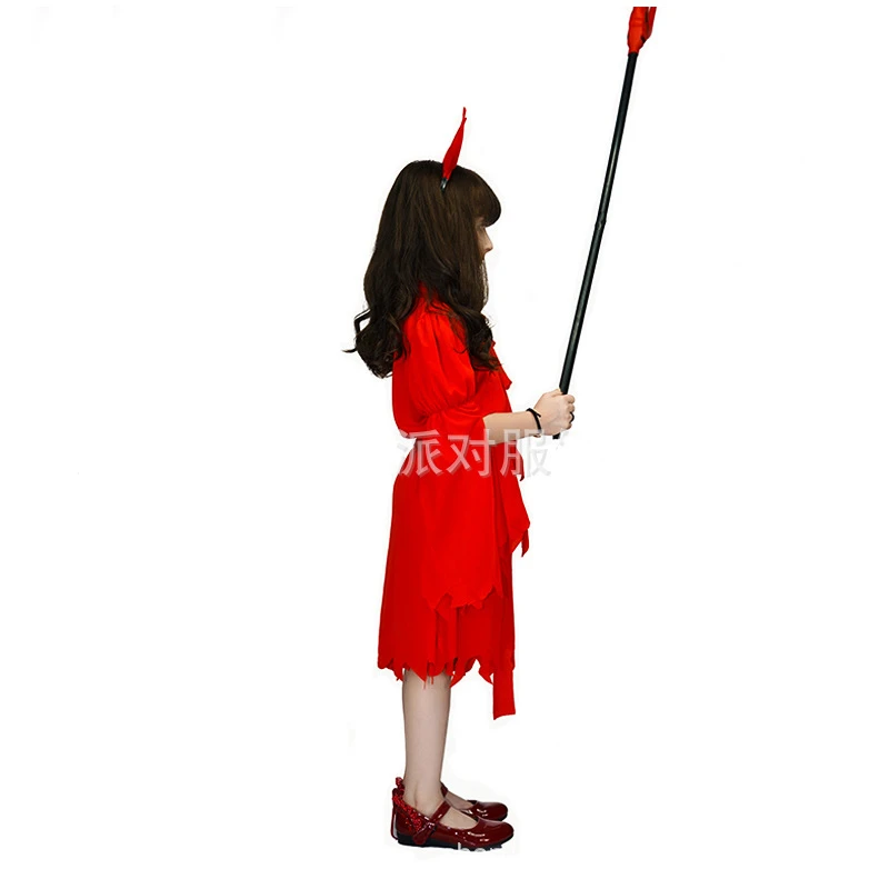 

2021 Devil Costume Children Carnival Halloween Ghost Costume for Kids Dress Up
