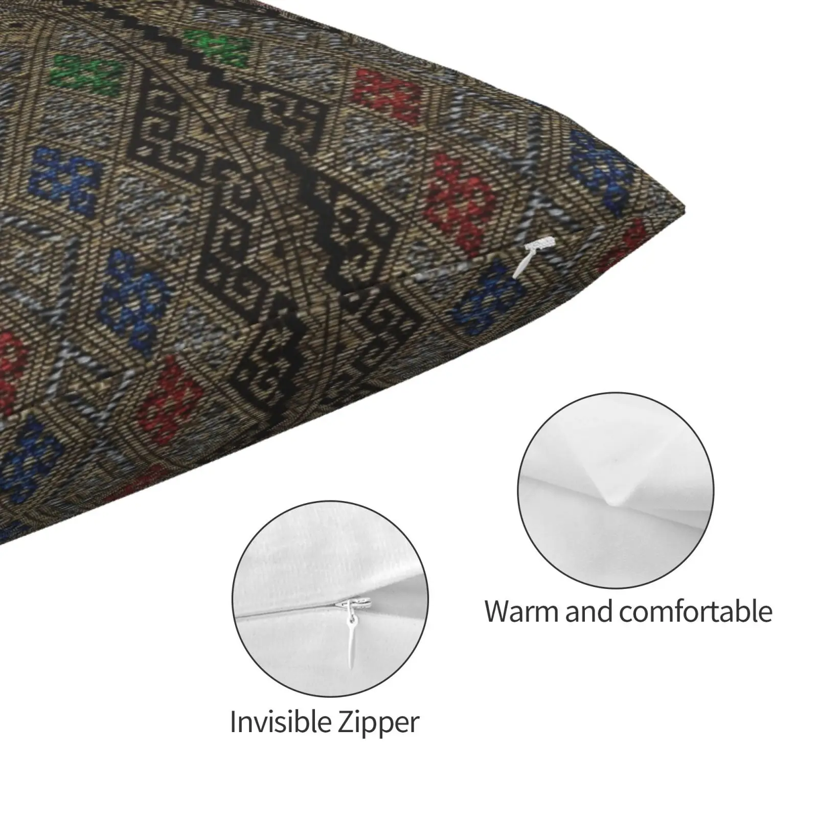 Чехол на подушку с принтом албанского текстиля (Multi) 20x30 50*75 для дивана спальни