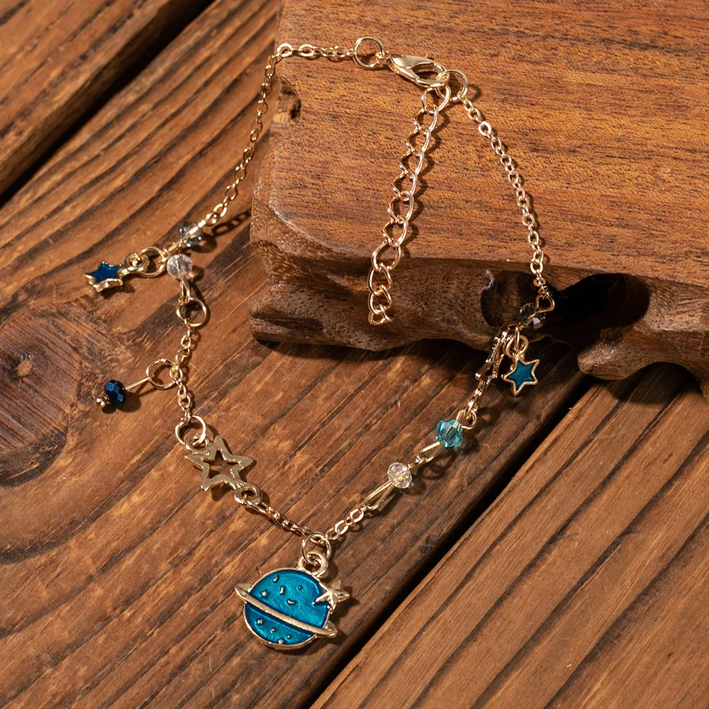 

New 2021 Arrive Elegant Delicate Star Bracelet Romantic Planet Feminia Pulseras Bracelet Party Jewelry Anniversary Gift