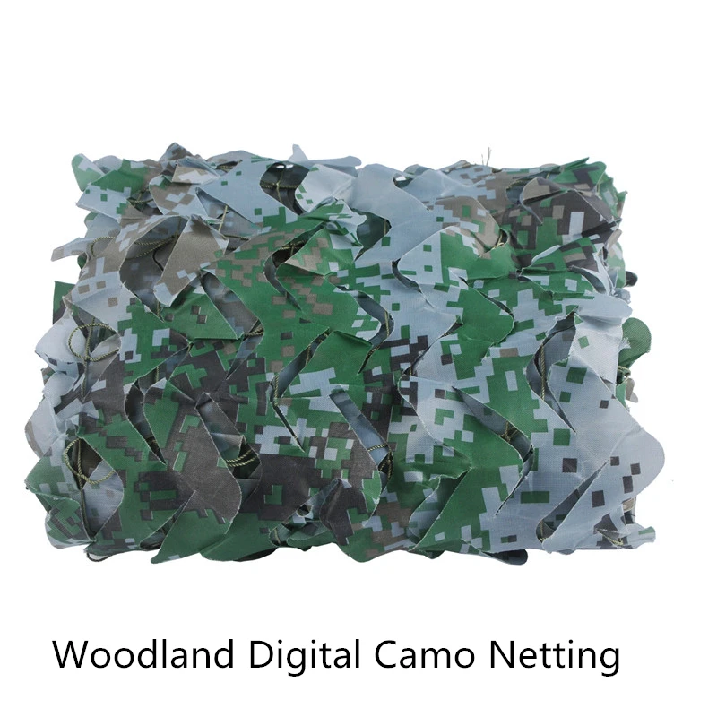 Woodland Digital 1,5 м* 4 м домашние садовые беседки камуфляжная сетка военный автомобиль крышка Кемпинг Охота навес палатки для праздников солнцезащитный камуфляж сетка - Цвет: Woodland Digital