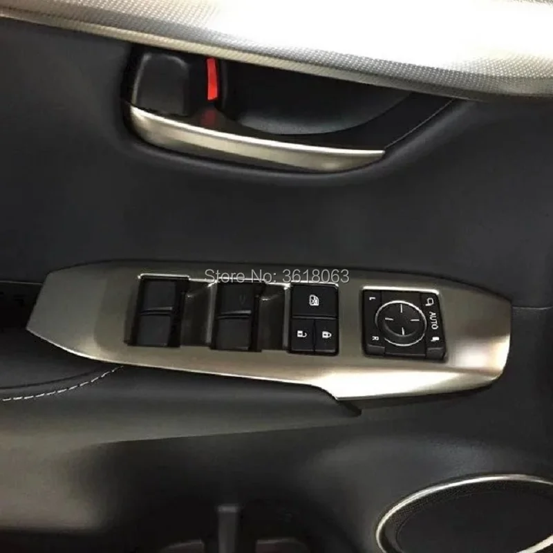 Для Lexus NX300H NX200 NX200T 2015 2018ABS хромированный автомобильный переключатель для окна