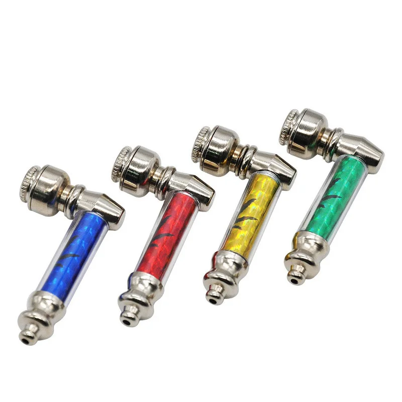 

1PCS Fashion Metal Filtration Tobacco Pipe Portable Smoking Pipes Mini Cigarette Holder With cover mesh Smoking Accessories
