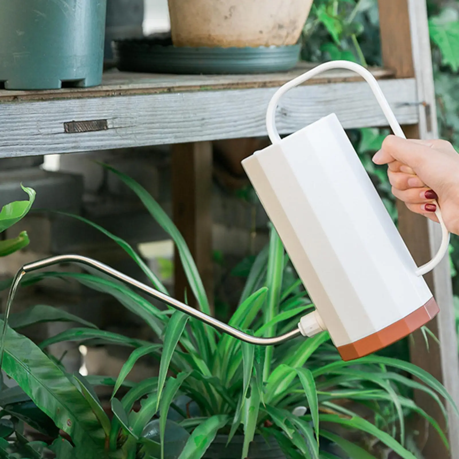 

1.2L Garden Watering Pot Long Mouth Flowers Plants Succulents Spraying Kettle