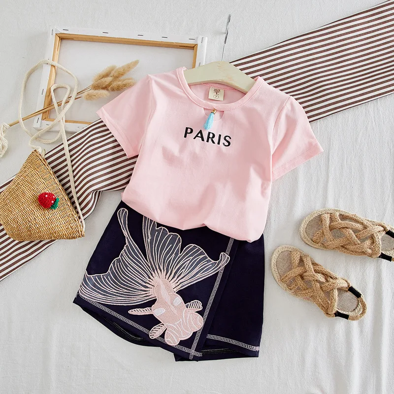 

Summer Baby Girls Clothes Sets Faddish Kids Clothes Girls Skirt And Tops Tracksuit Suit Toddler Girls outfits Children Clothes