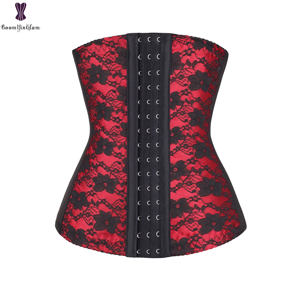 Корсеты со стальными косточками Цветочный корсет женское Бюстье под грудью