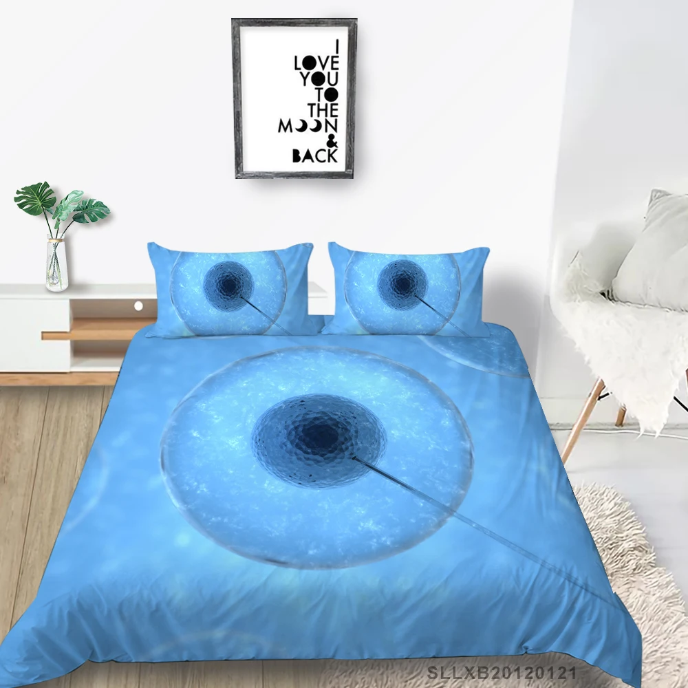 

3D Bedding Set King Size 2/3 Pcs Bedclothes Duvet Cover Set Creative Pattern Design Bedroom Decoration Dropship