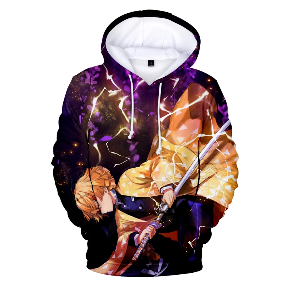 

Aikooki Demon Slayer Hoodies Men Women Casual Sweatshirt Harajuku Hoodie Streetwear Pullover Fashion Sweatshirt Anime 3D Hooded