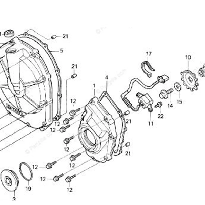 

Motorcycle Stator Engine Crankcase Right PULSER Cover Gasket For Honda CBR600 F2 F3 91-98 CBR900RR 93-99 CB900F CB919F 02-07