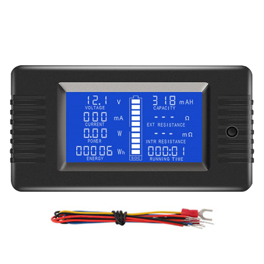 

0-200V With Backlight Electricity Portable Voltage English Battery Tester Resistance Easy Install LCD Display Voltmeter Meter