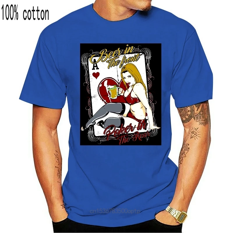 

New 2021 2021 Casual Cool Tee Shirt Quality 100% Cotton Funny Classic cool Retro T-shirt Poker Pinup Girls Raunchy Hot Sale T-sh