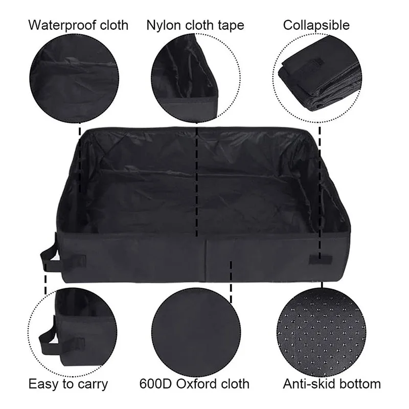 Подстилка для кошачьего туалета водонепроницаемый складной портативный