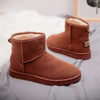 the new imitation leather boots male cone thickening uses antiskid warm cotton shoes in winter boots
