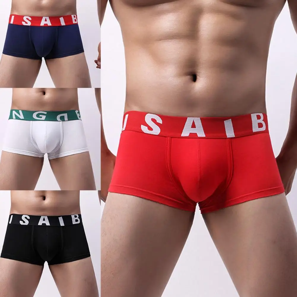 

Men Underpants U Convex Boxer Briefs Stretchy Breathable Comfortable Underwear Male Sexy Solid Panties Underpants Men's Panty