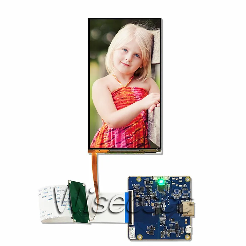 Wisecoco 5,9 дюймов 1080*1920 1080P FHD ЖК-экран ips дисплей панель HDMI MIPI Плата управления для 3D VR гарнитура raspberry pi 3