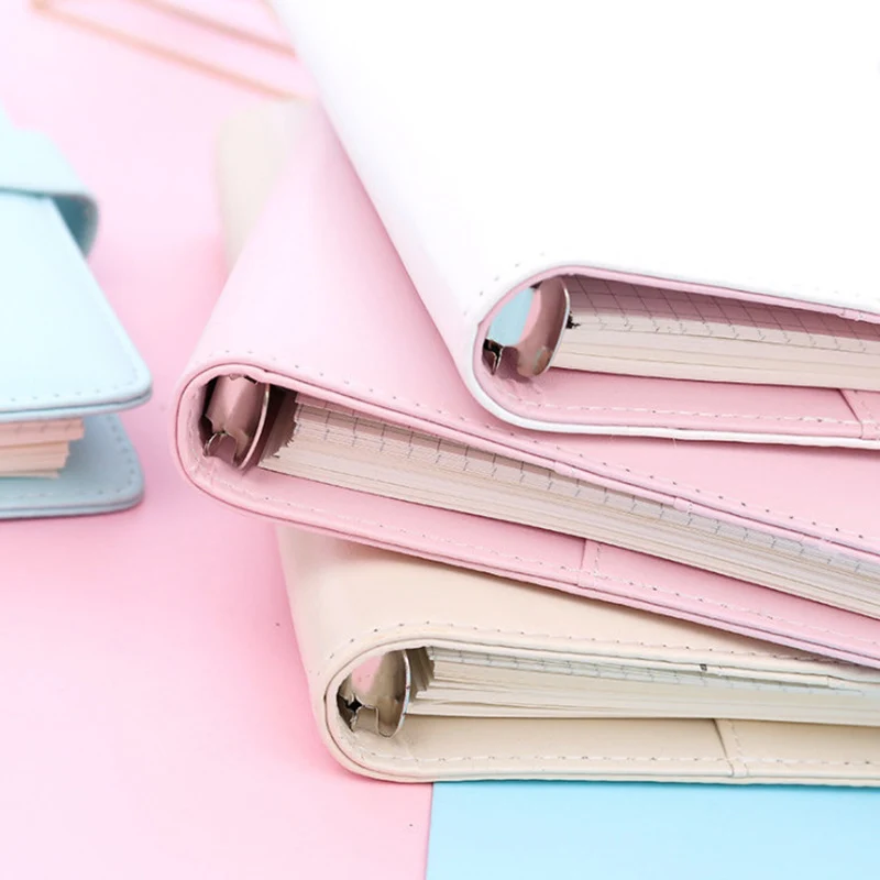 

A5 Carry Notepad Handbook Office Stationery Leather For Girl Notebook Gift Creative Simple Loose Leaf Leather Notebook A6 Journa
