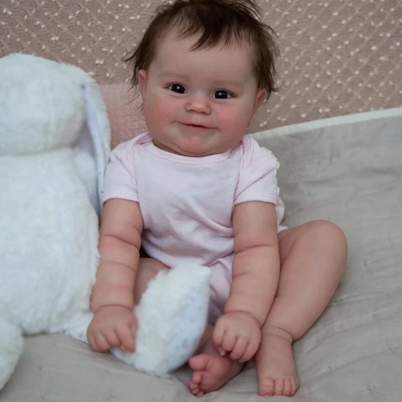 50 см Bebe Reborn Baby Doll реалистичные куклы новорожденных для маленьких девочек мягкое прикосновение Мэдди с ручным душем-корни волос высокое качество ручной работы Художественная кукла - изображение