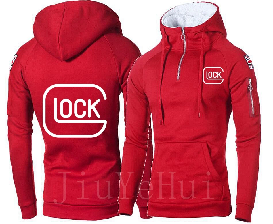 Свитшот Glock Женский на молнии с капюшоном повседневная худи длинным рукавом