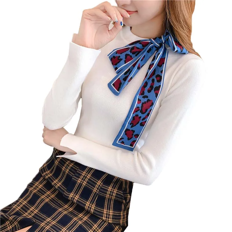 

Пуловер женский трикотажный с длинным рукавом, на осень/зиму