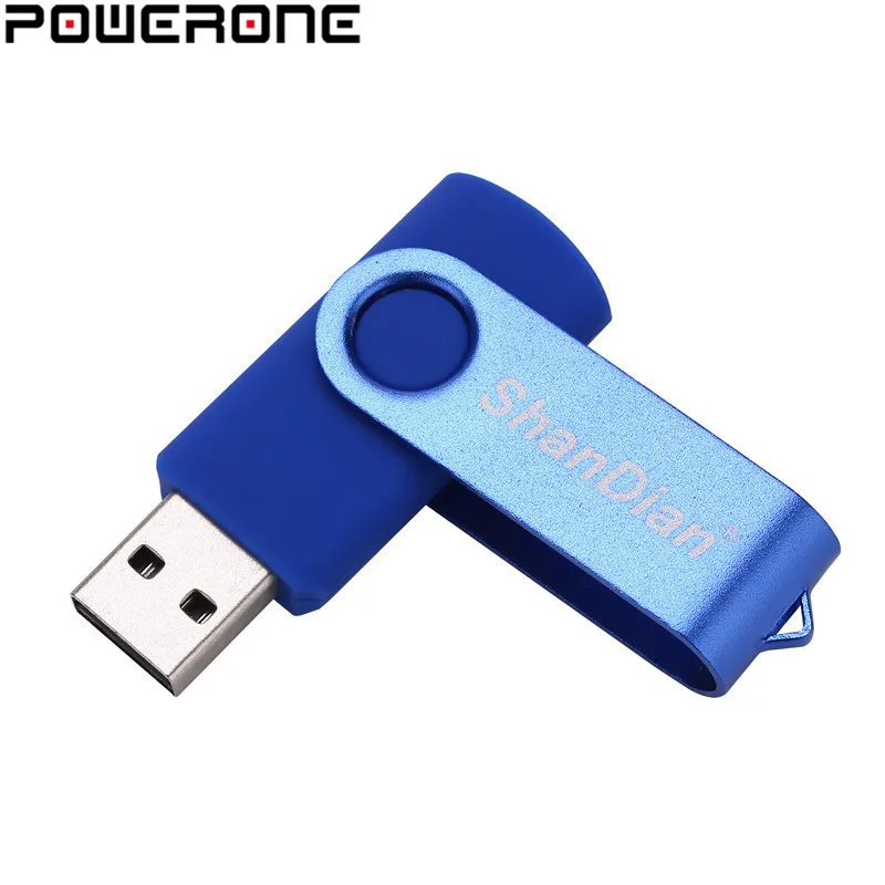 POWERONE пластиковые USB флэш накопитель деликатный портативный 4 ГБ 16 32 64 Поворотный U